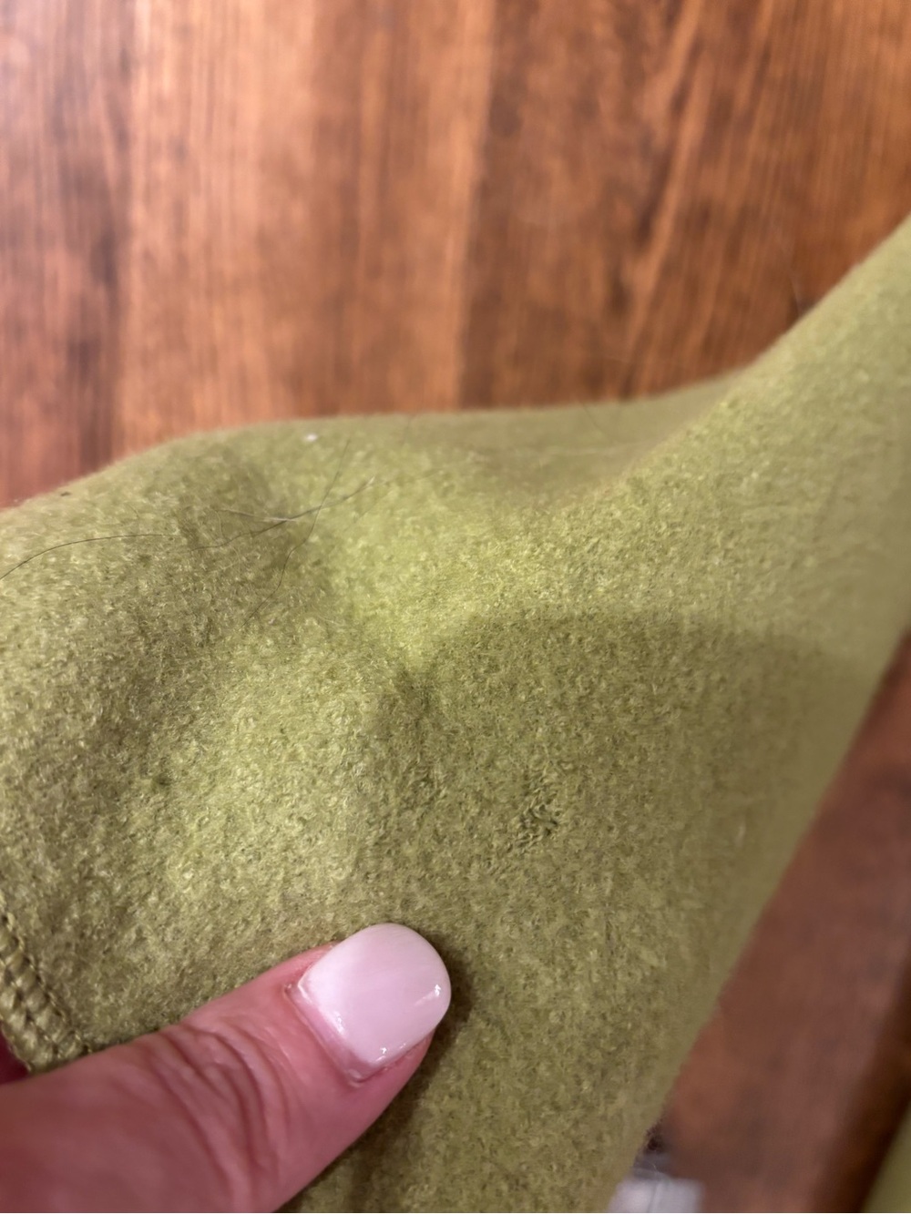 Eileen Fisher chartreuse Wool Long Coat 2x - Picture 5 of 5